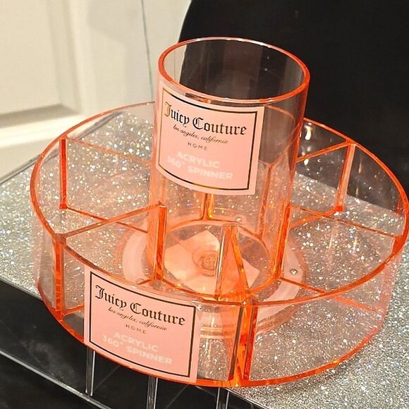 Juicy Couture Home Pink Acrylic 360° Spinner - Picture 4 of 9